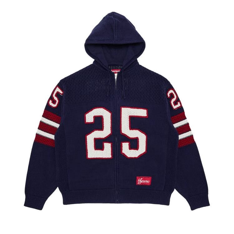 Supreme Sport Zip Up Hooded Sweater Navy