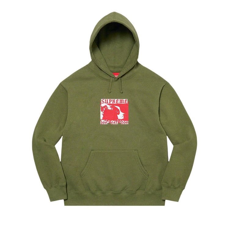 Supreme Dog Eat Dog Hoodie Olive