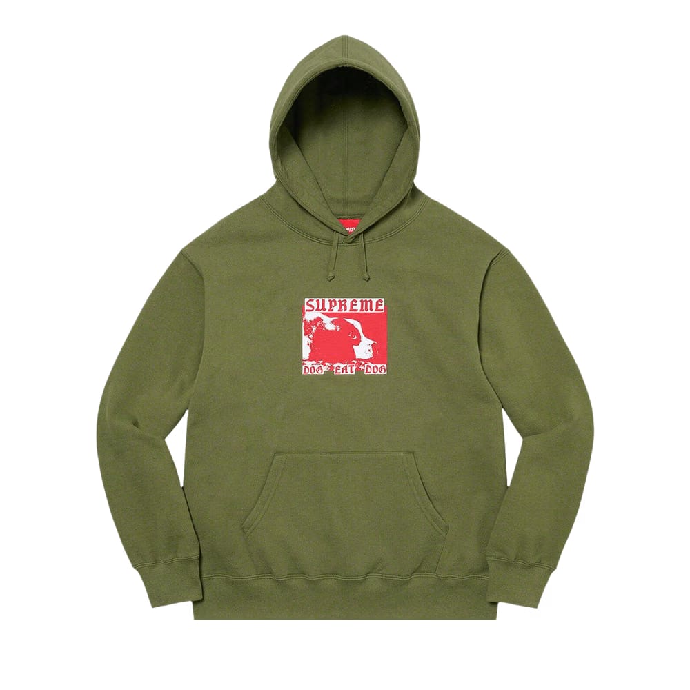 Supreme Dog Eat Dog Hoodie Olive
