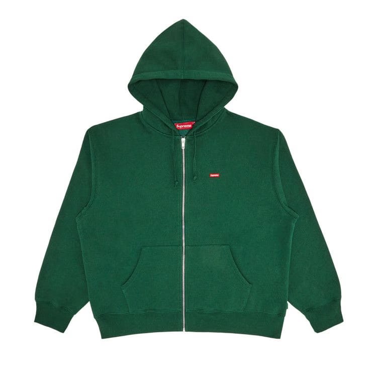 Supreme Small Box Zip Up Hoodie Pine