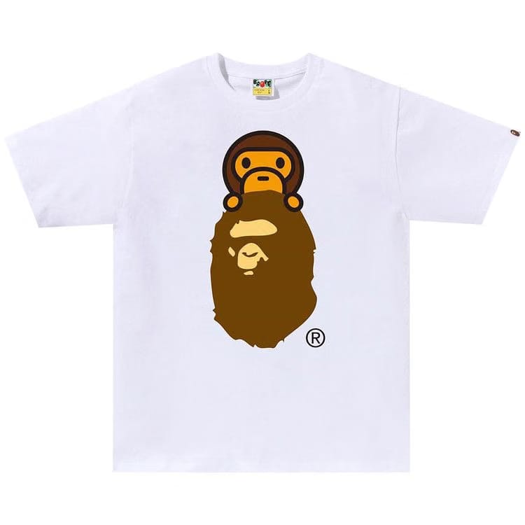 BAPE Milo On Ape Head T-Shirt White