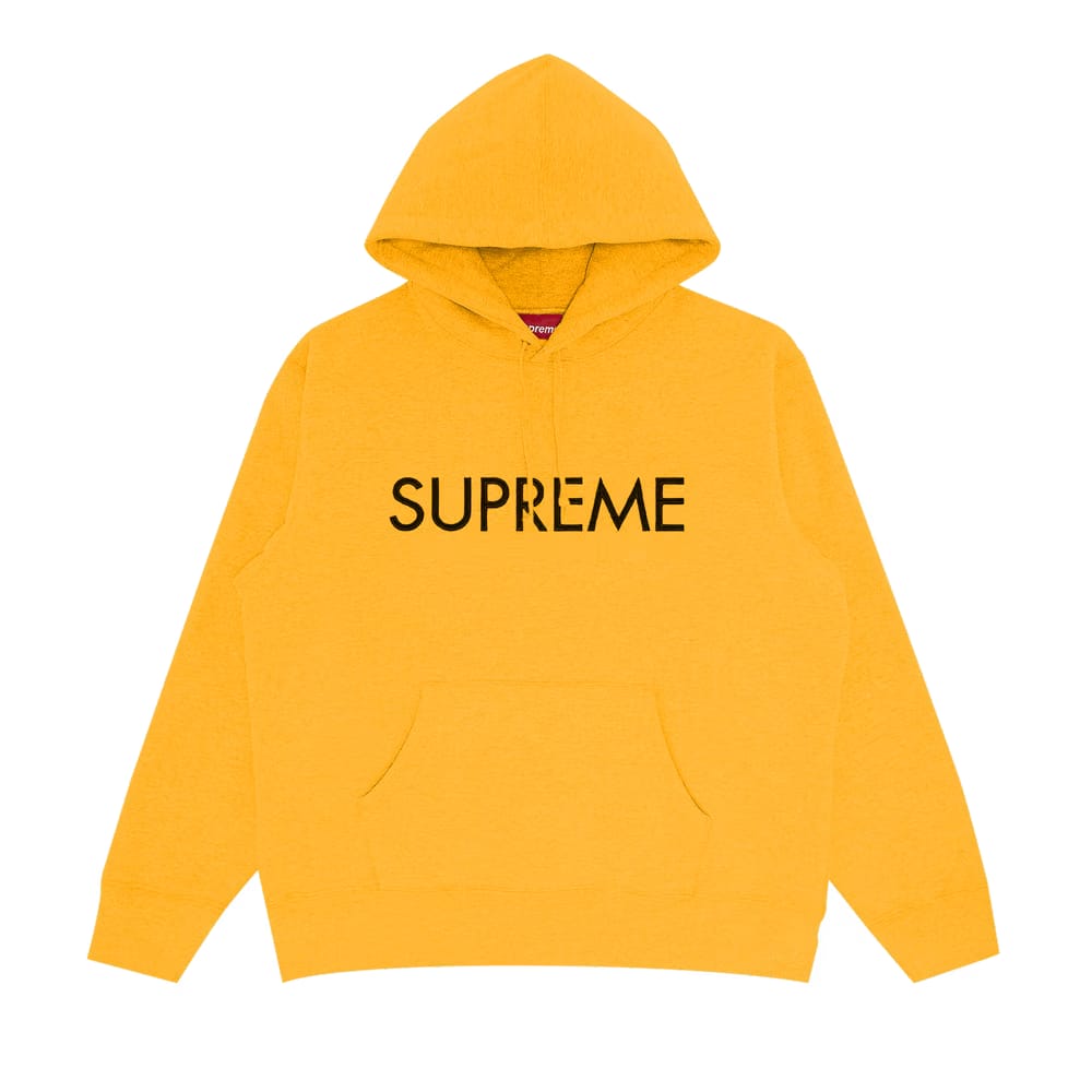 Supreme Capital Hoodie Bright Gold