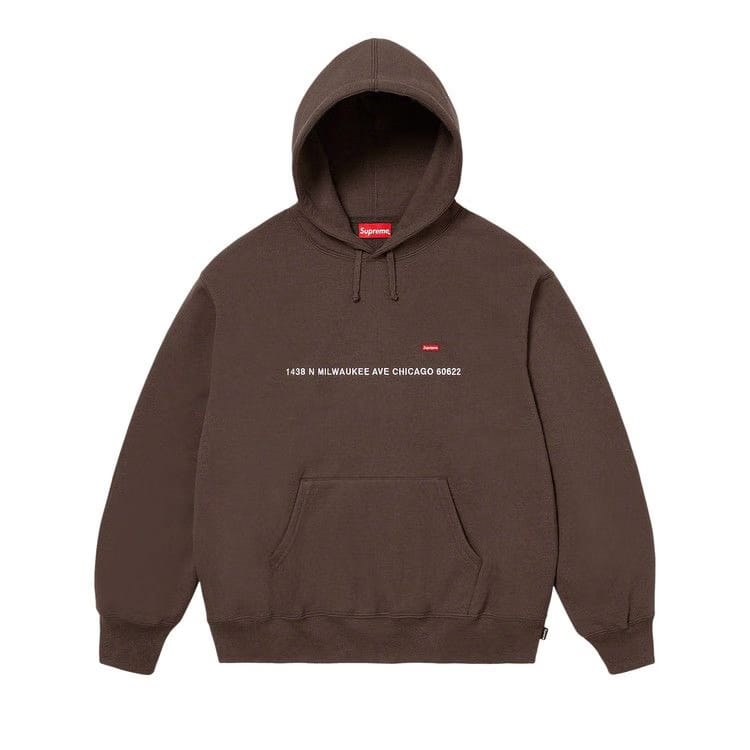 Supreme Shop Small Box Hoodie - Chicago Dark Brown