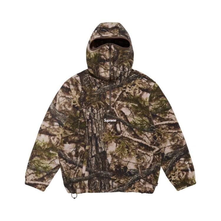 Supreme Polartec Face Mask Half Zip Hoodie Truetimber Koda Camo