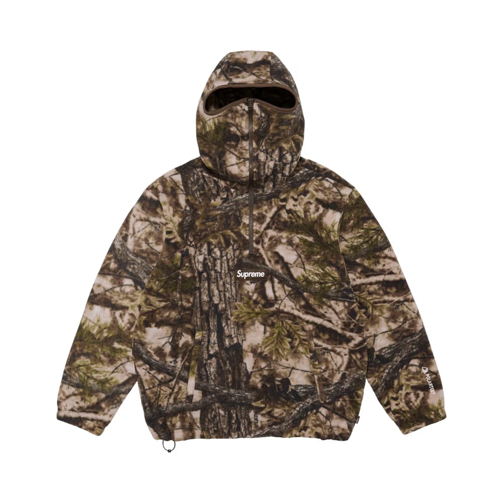 Supreme Polartec Face Mask Half Zip Hoodie Truetimber Koda Camo