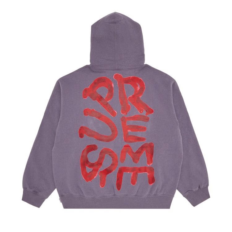 Supreme Paint Hoodie Dusty Purple