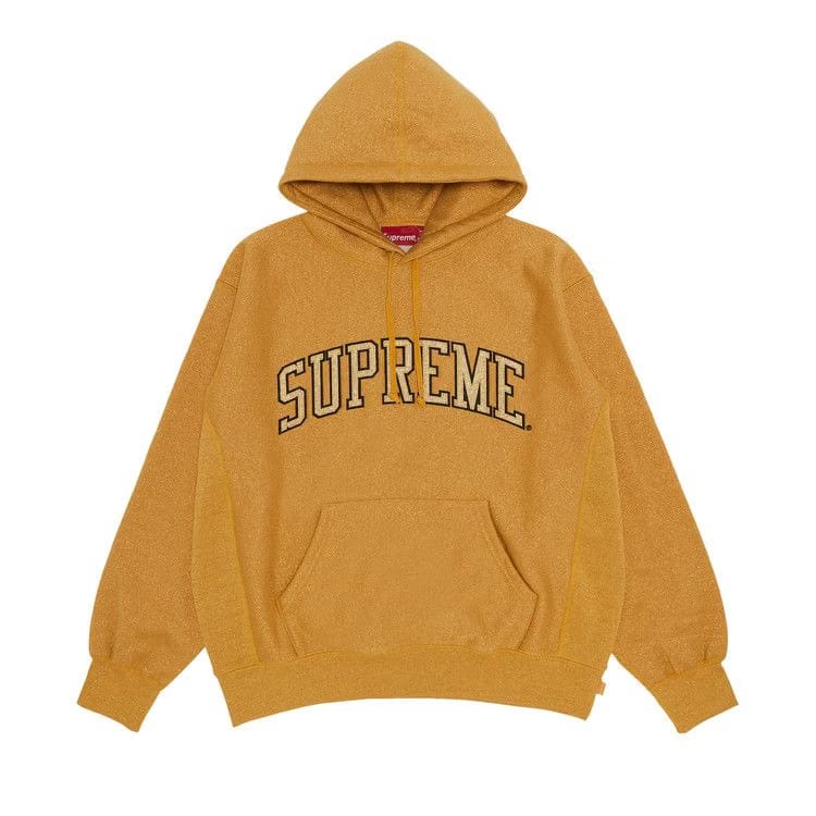 Supreme Glitter Arc Hoodie Gold