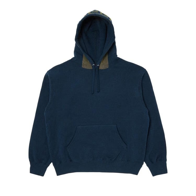 Supreme Jacquard Stripe Hoodie Navy