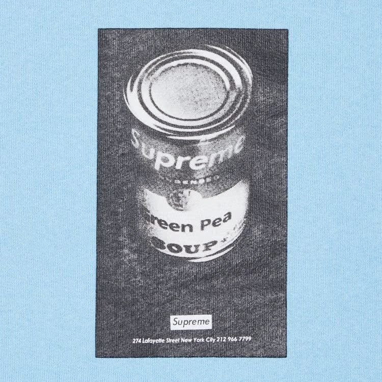 Supreme Soup Can Hoodie Light Blue