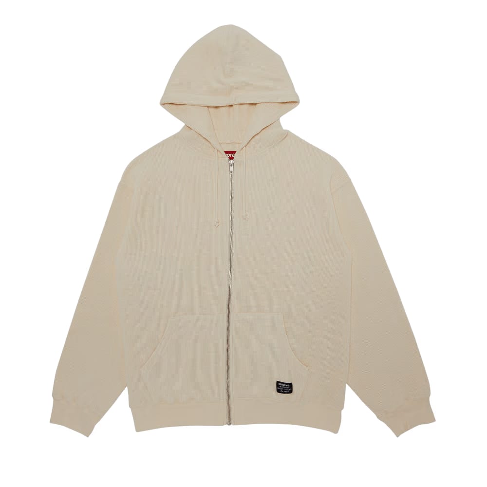 Supreme Hooded Zip Up Thermal Natural