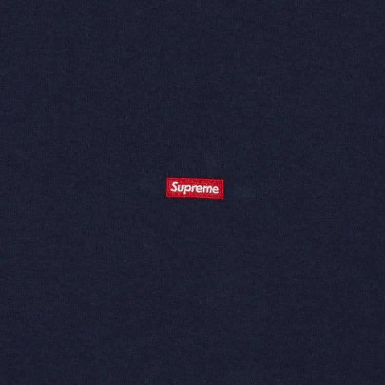 Supreme Small Box Drawcord Hoodie Navy