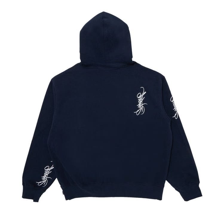 Supreme Tag Hoodie Navy