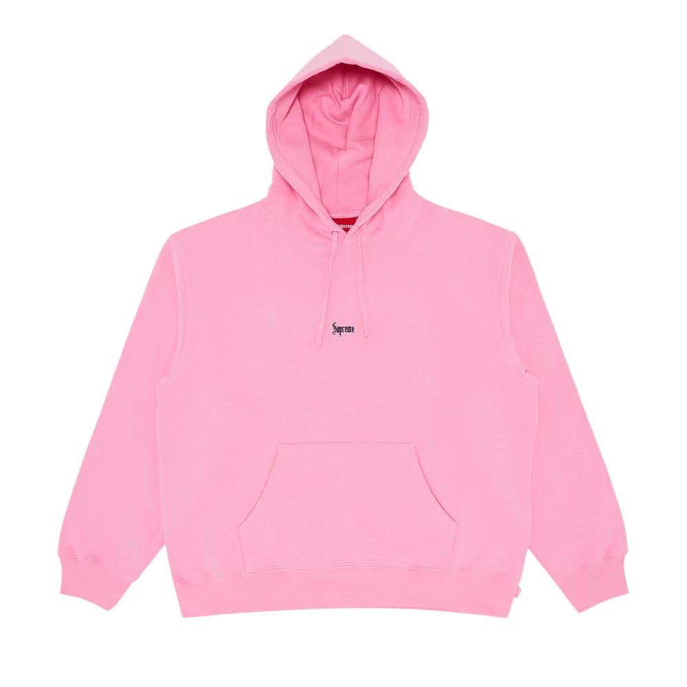 Supreme Micro Logo Hoodie Pink