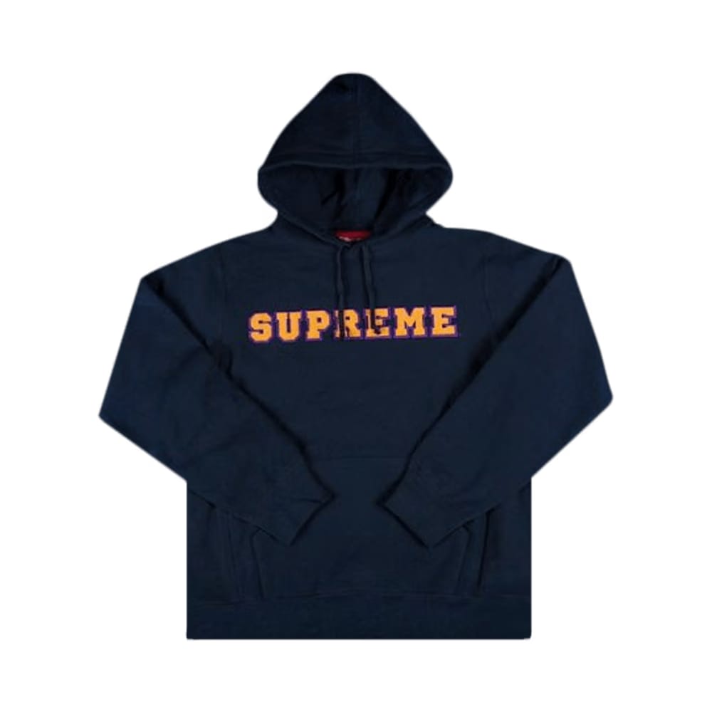 Supreme Cord Collegiate Hoodie Navy