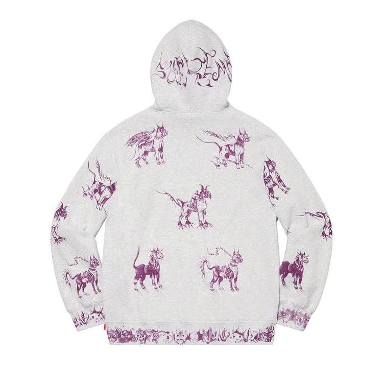 Supreme Animals Hoodie Ash Grey