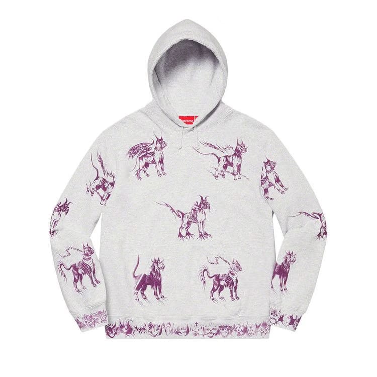 Supreme Animals Hoodie Ash Grey
