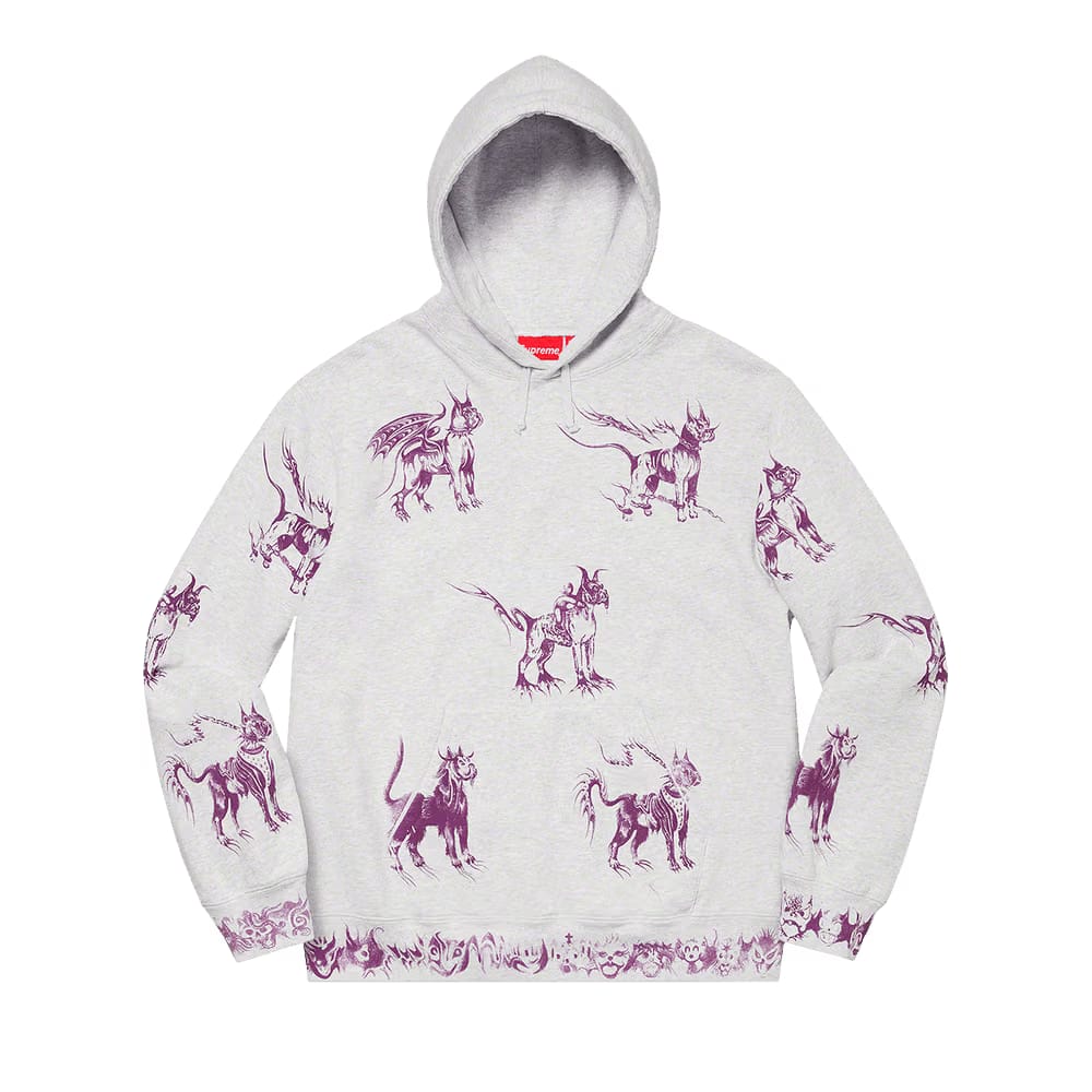 Supreme Animals Hoodie Ash Grey