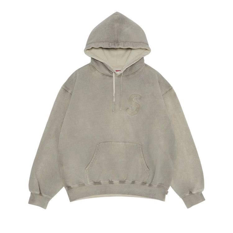Supreme Overdyed S Logo Hoodie Natural
