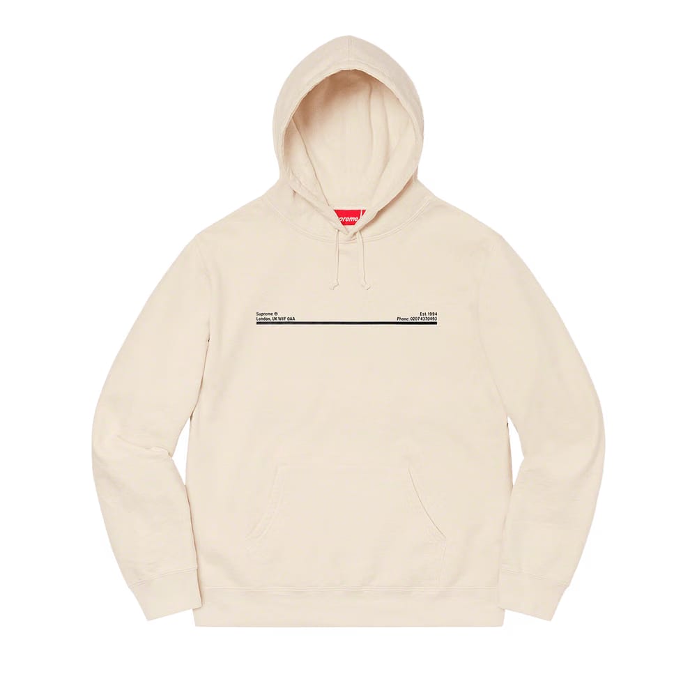 Supreme Shop Hoodie - New York Natural