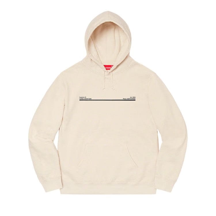 Supreme Shop Hoodie - New York Natural