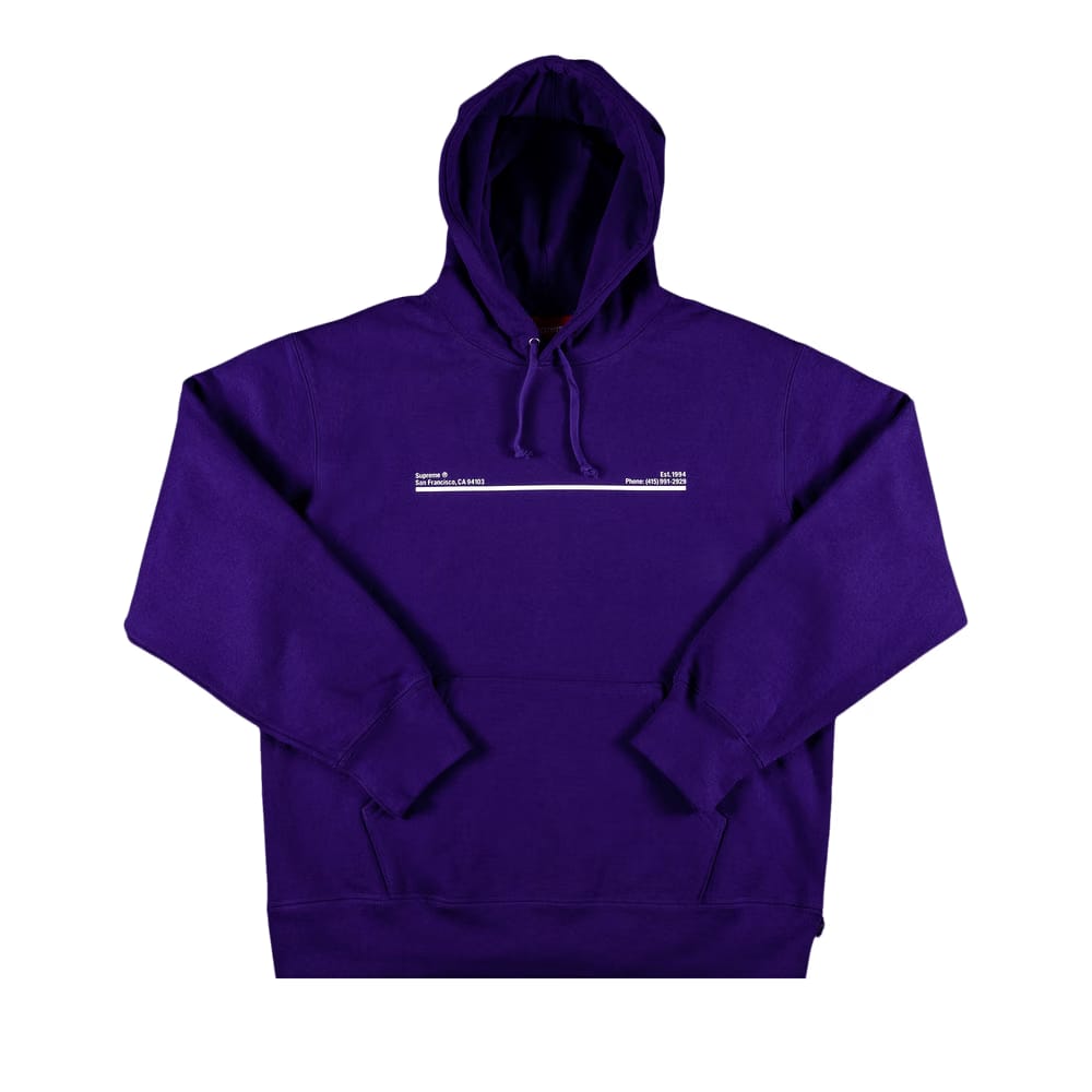 Supreme Shop Hoodie - San Francisco Purple