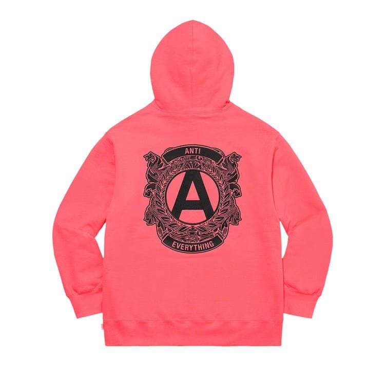 Supreme Anti Hoodie Bright Coral