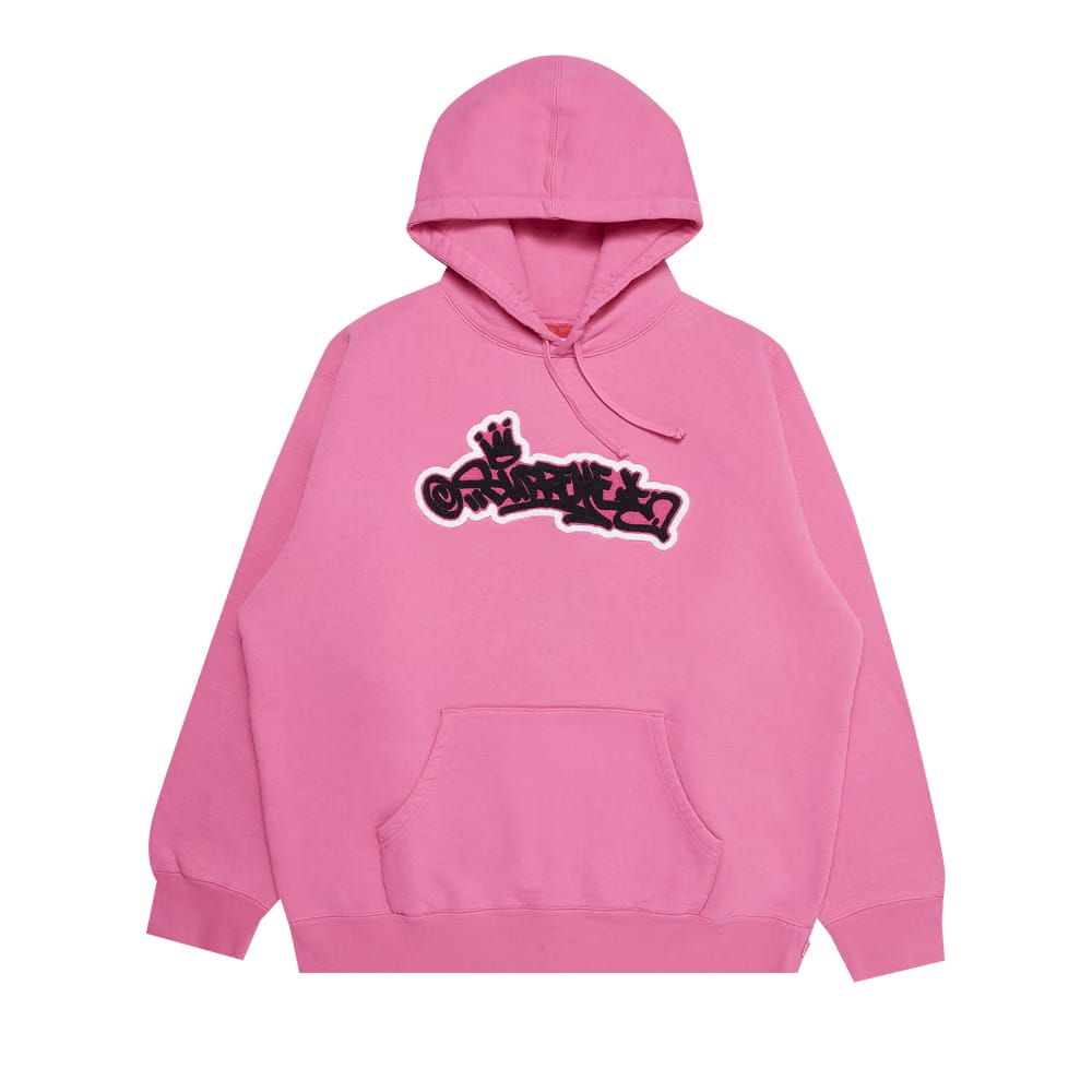 Supreme Handstyle Hoodie Magenta