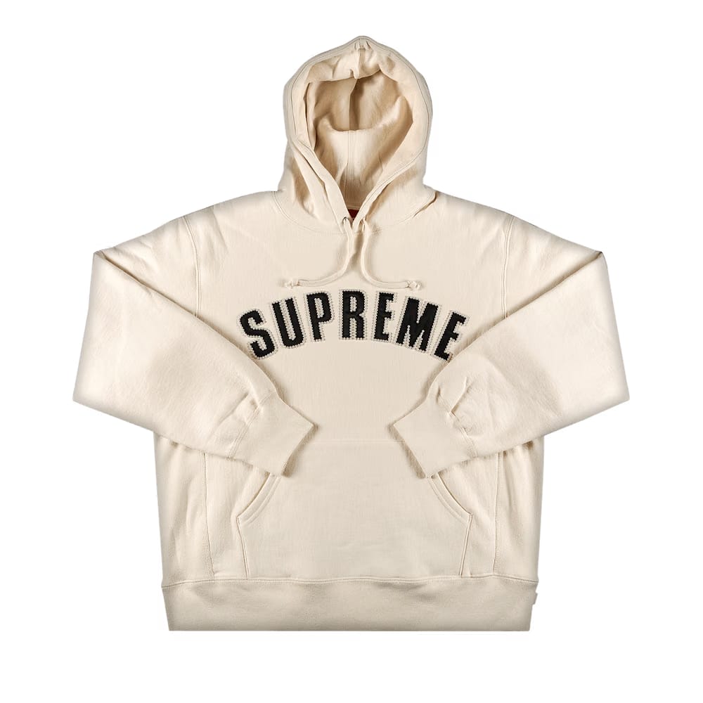 Supreme Pearl Logo Hoodie Natural