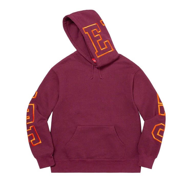 Supreme State Hoodie Burgundy