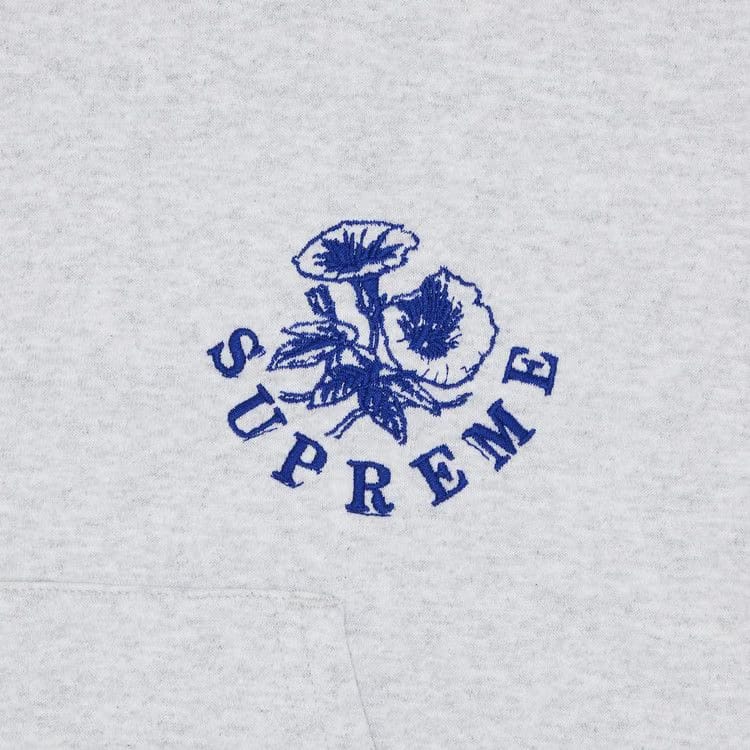 Supreme Wild Embroidered Hoodie Ash Grey