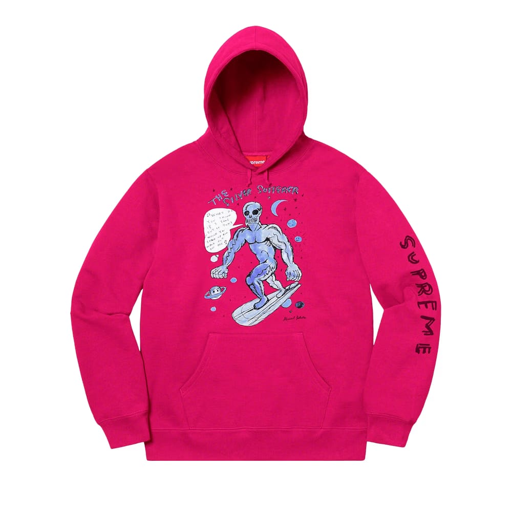 Supreme x Daniel Johnson Hoodie Fushsia