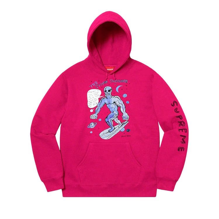 Supreme x Daniel Johnson Hoodie Fushsia