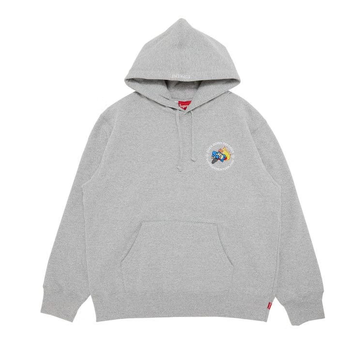 Supreme x Duck Down Records Hoodie Heather Grey