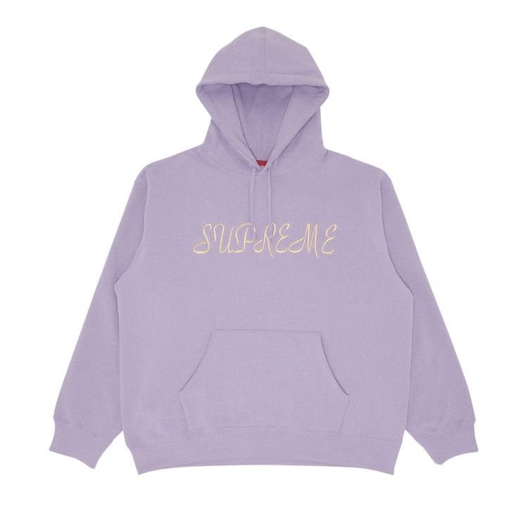 Supreme Script Hoodie Violet