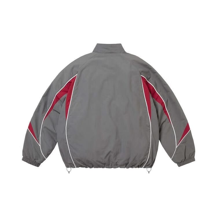 Supreme Contrast Piping Track Jacket Grey