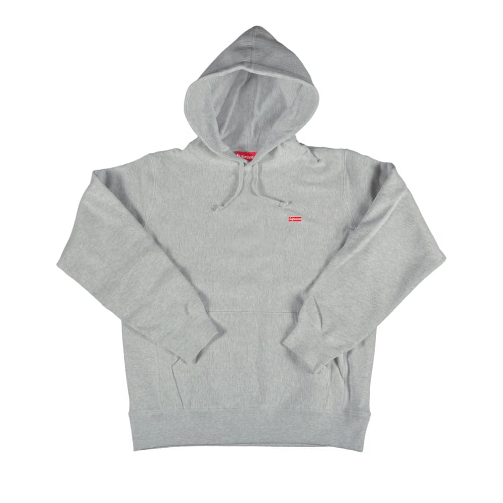 Supreme Enamel Small Box Hoodie Heather Grey