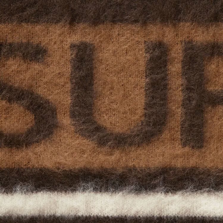 Supreme Brushed Stripe Sweater Dark Brown