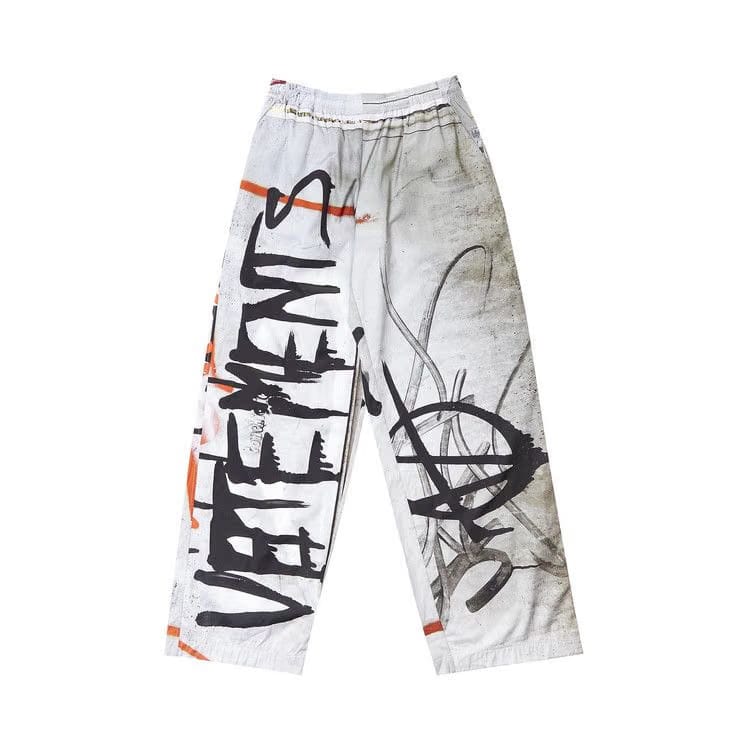 Vetements Gaffiti Lounge Pants Grey