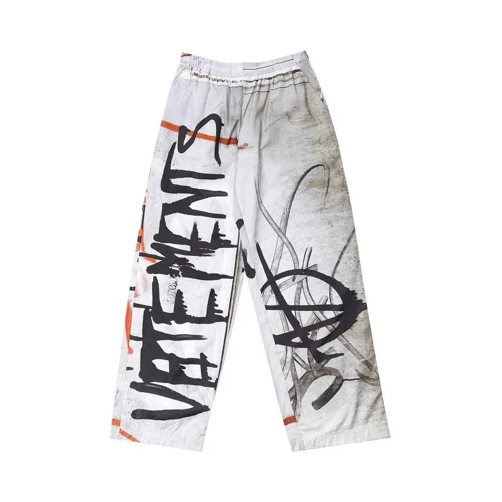 Vetements Gaffiti Lounge Pants Grey