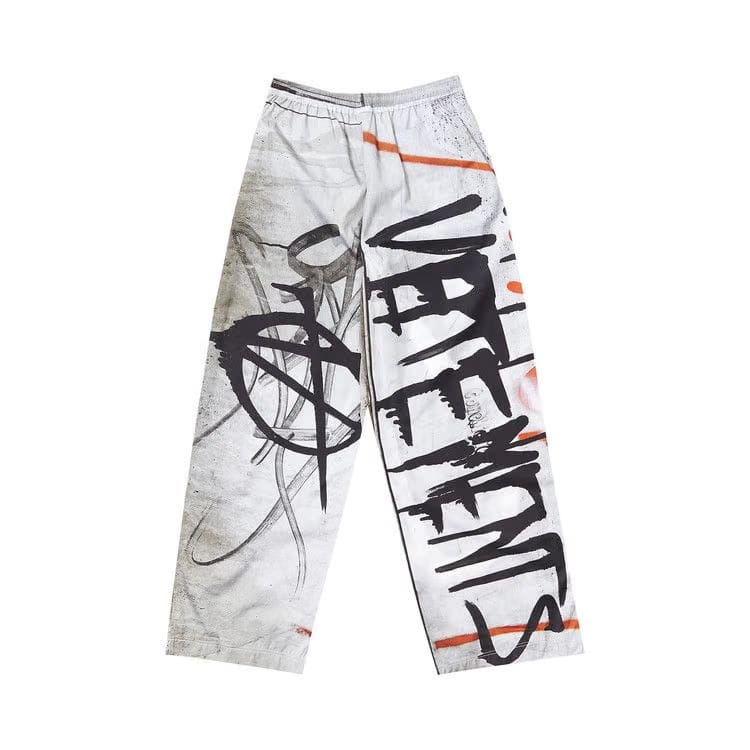 Vetements Gaffiti Lounge Pants Grey