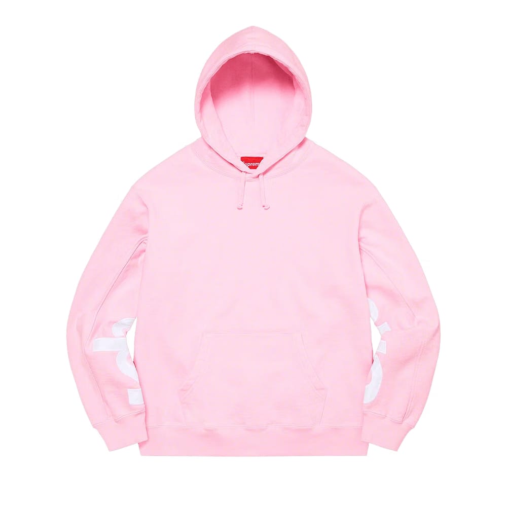 Supreme Cropped Panels Hoodie Light Pink