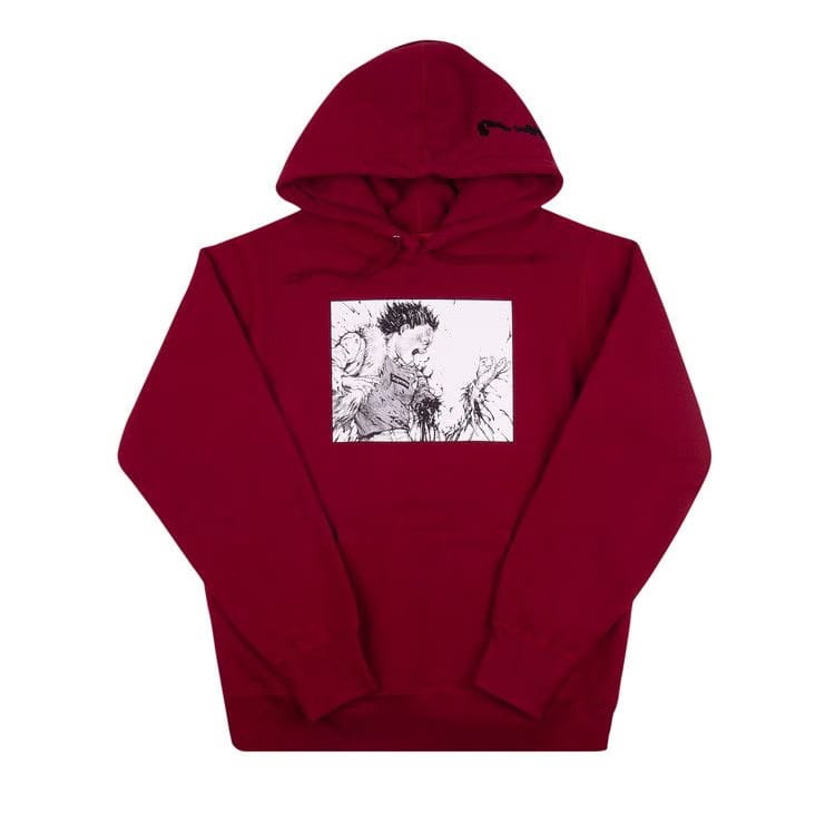 Supreme Akira Arm Hoodie Cardinal