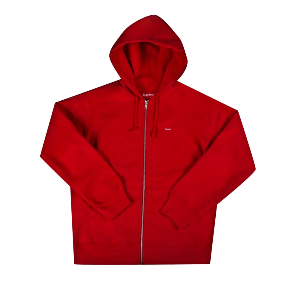 Supreme Small Box Zip Up Sweatshirt Red