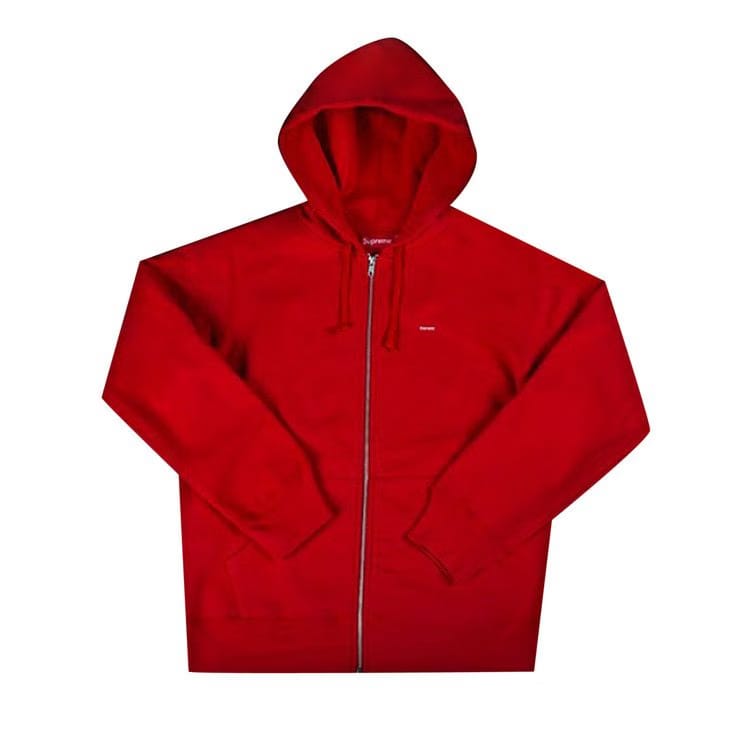 Supreme Small Box Zip Up Sweatshirt Red