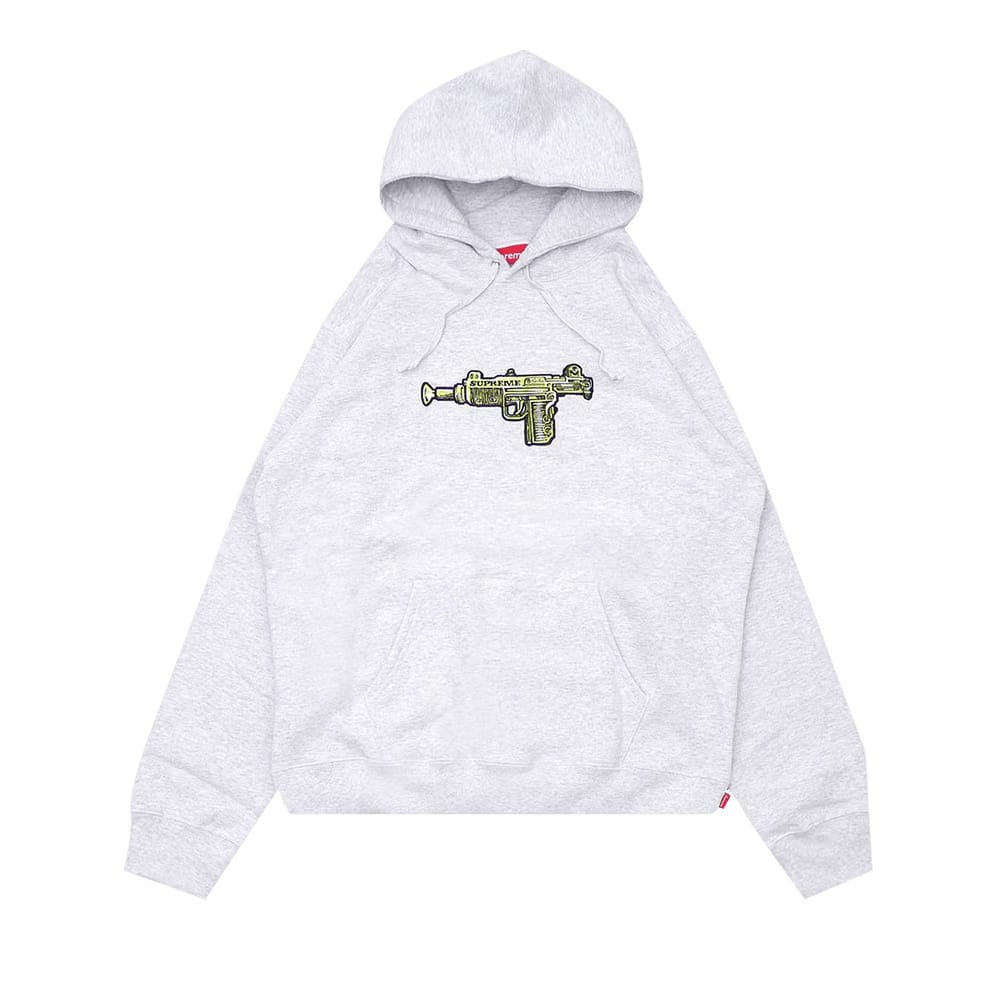 Supreme Toy Uzi Hoodie Ash Grey