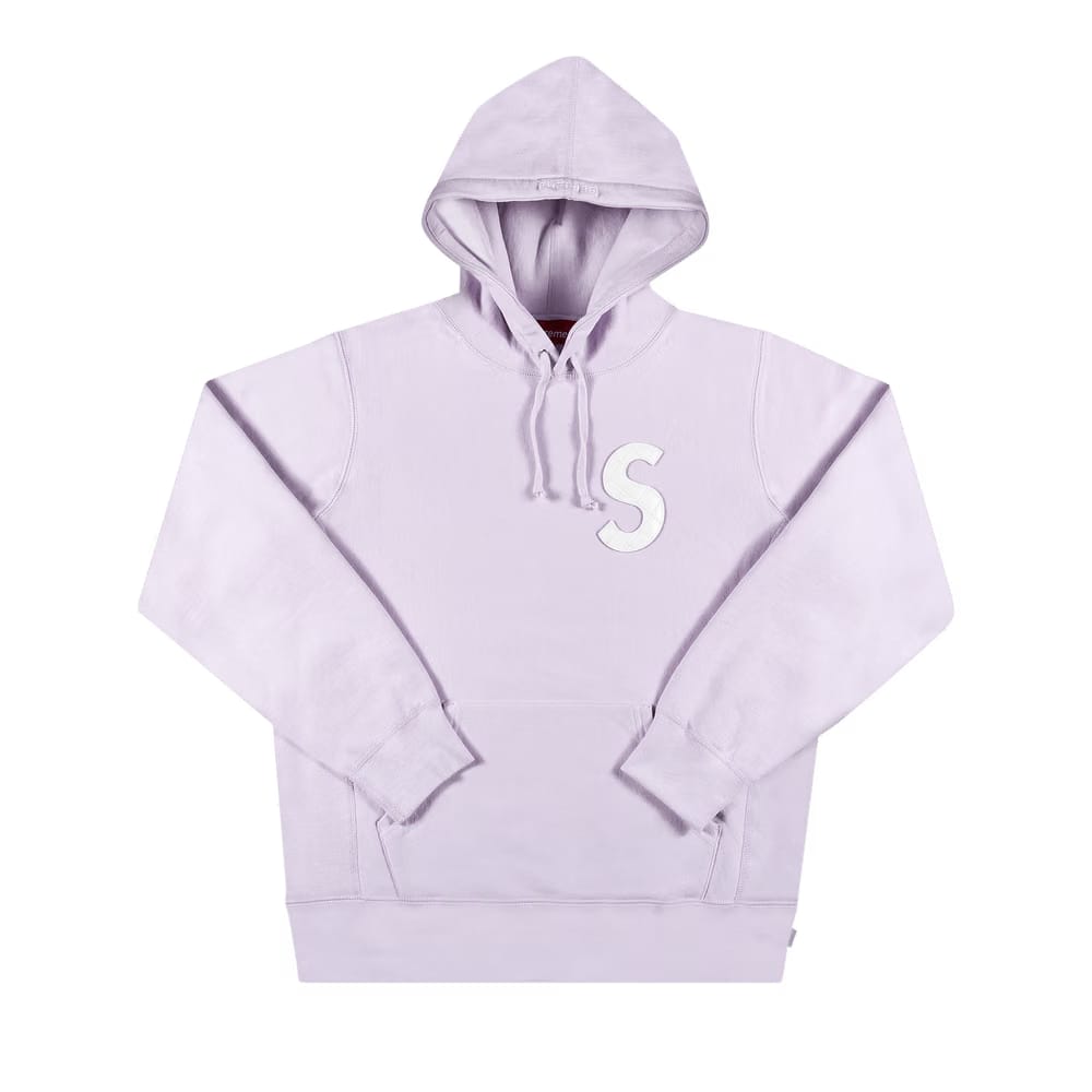 Supreme S Logo Hoodie Light Purple