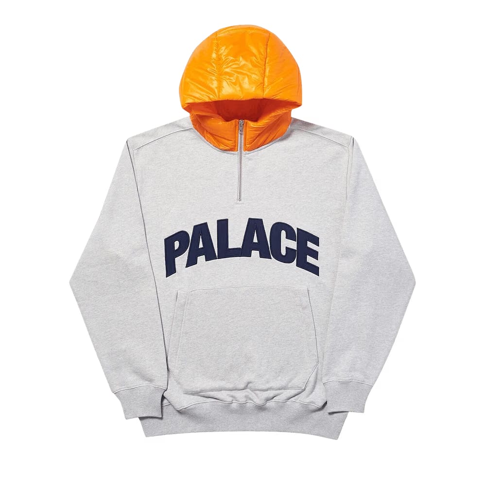 Palace Puffer Hood Grey