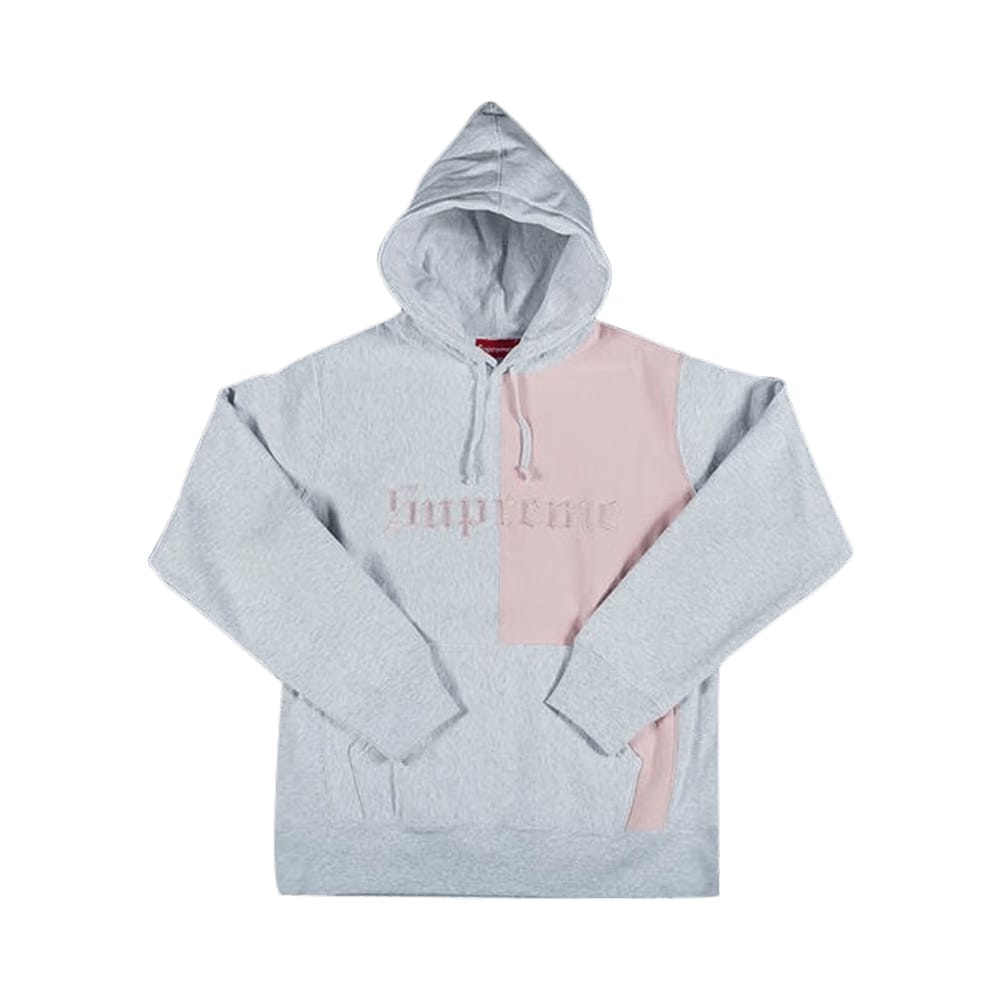 Supreme Old English Hoodie Ash Grey
