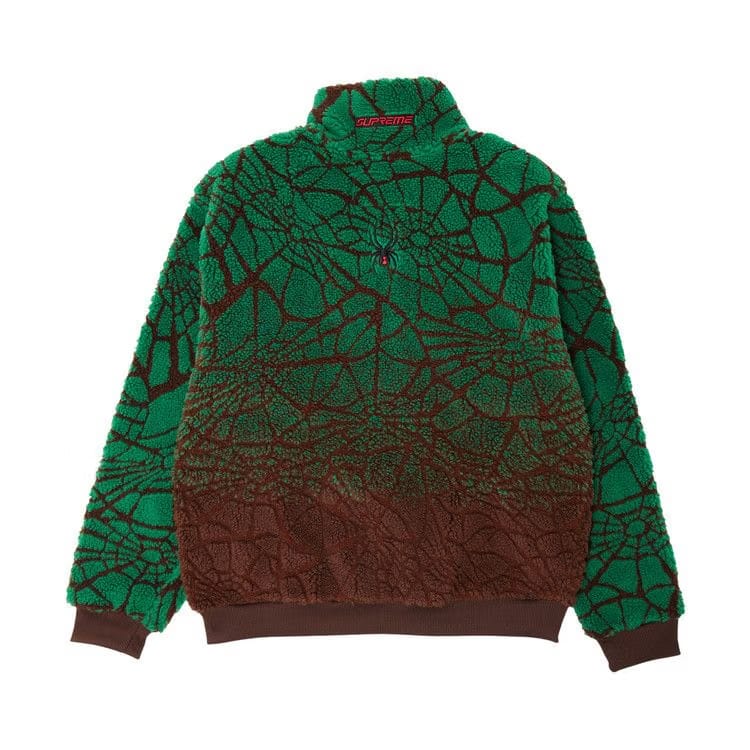 Supreme x Spyder Web Polar Fleece Jacket Brown