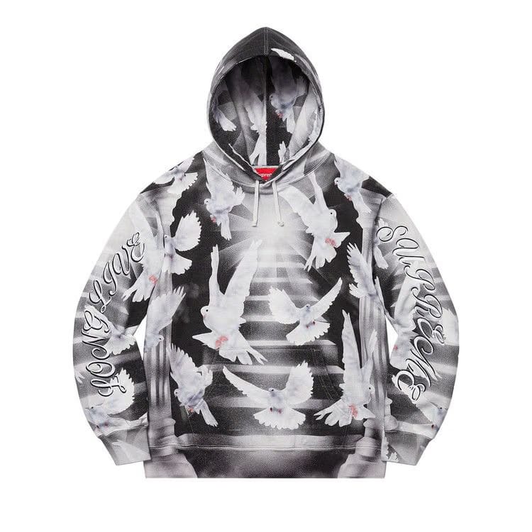 Supreme Doves Hoodie Black